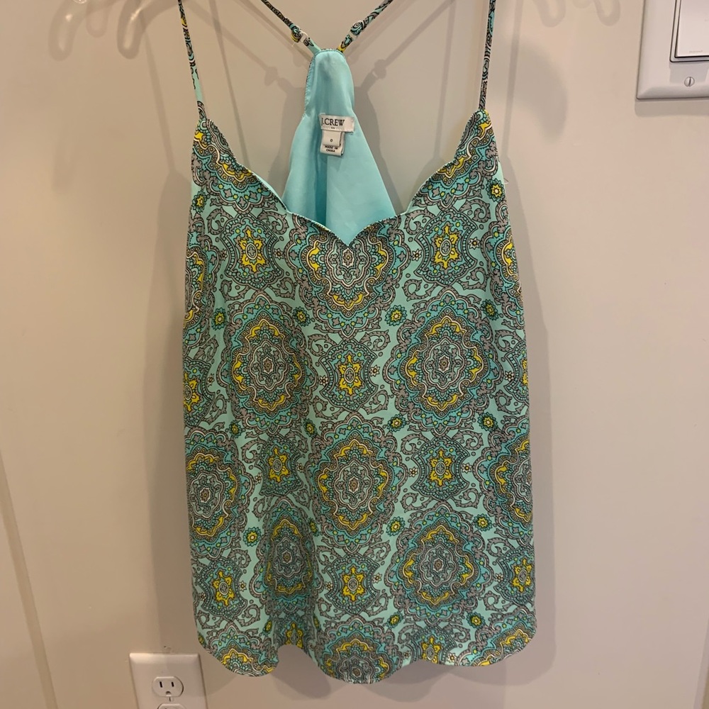 jcrew scalloped hem tank top